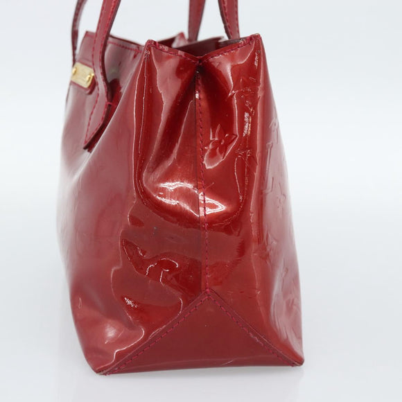 LOUIS VUITTON Monogram Vernis Wilshire PM Tas Pomme D'amour M93642 Auth 189225