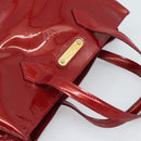 LOUIS VUITTON Monogram Vernis Wilshire PM Bag Pomme D'amour M93642 Auth 189225-6
