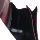 Salvatore Ferragamo Gancini Hand Bag Leather 2way Bordeaux Gold Auth 189226-20