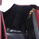 Salvatore Ferragamo Gancini Hand Bag Leather 2way Bordeaux Gold Auth 189226-21