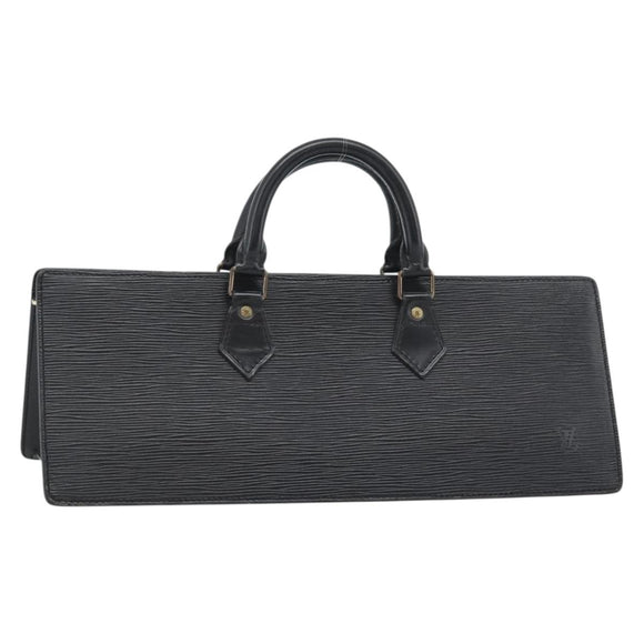 LOUIS VUITTON Epi Sac Tri-angle Hand Bag Black M52092 LV Auth 189228