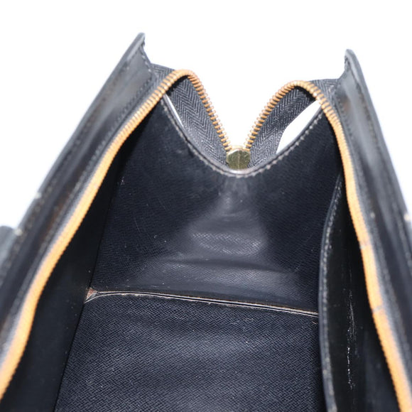 LOUIS VUITTON Epi Sac Tri-angle Hand Bag Black M52092 LV Auth 189228