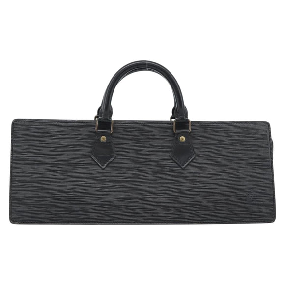 LOUIS VUITTON Epi Sac Tri-angle Hand Bag Black M52092 LV Auth 189228