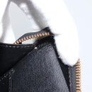 LOUIS VUITTON Epi Sac Tri-angle Hand Bag Black M52092 LV Auth 189228-12