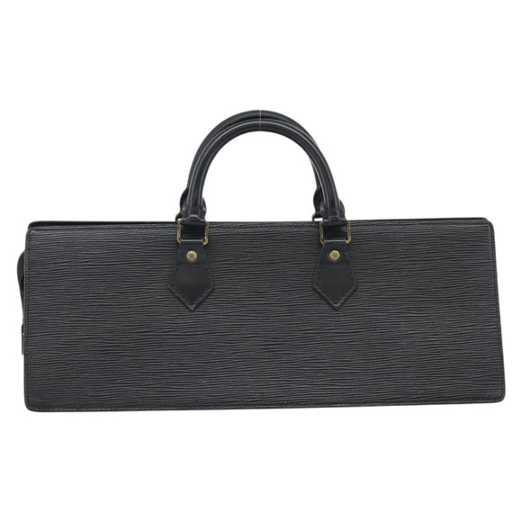 LOUIS VUITTON Epi Sac Tri-angle Hand Bag Black M52092 LV Auth 189228
