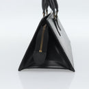 LOUIS VUITTON Epi Sac Tri-angle Hand Bag Black M52092 LV Auth 189228-4