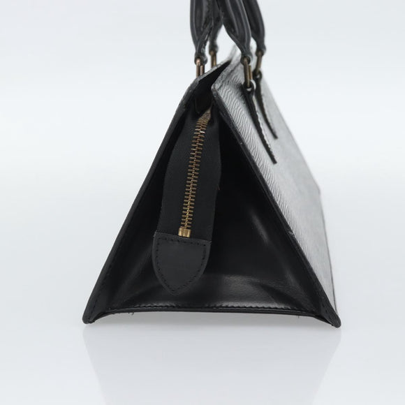 LOUIS VUITTON Epi Sac Tri-angle Hand Bag Black M52092 LV Auth 189228