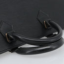 LOUIS VUITTON Epi Sac Tri-angle Hand Bag Black M52092 LV Auth 189228-7