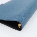 LOUIS VUITTON Epi Agenda MM Day Planner Cover Blue R20055 LV Auth 189229-15