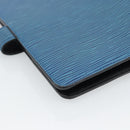 LOUIS VUITTON Epi Agenda MM Day Planner Cover Blue R20055 LV Auth 189229-16