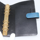 LOUIS VUITTON Epi Agenda MM Day Planner Cover Blue R20055 LV Auth 189229-19