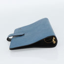 LOUIS VUITTON Epi Agenda MM Day Planner Cover Blue R20055 LV Auth 189229-5