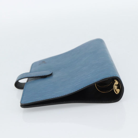 LOUIS VUITTON Epi Agenda MM Dagplannerhoes Blauw R20055 LV Auth 189229