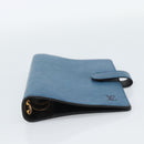 LOUIS VUITTON Epi Agenda MM Day Planner Cover Blue R20055 LV Auth 189229-6
