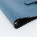 LOUIS VUITTON Epi Agenda MM Day Planner Cover Blue R20055 LV Auth 189229-7