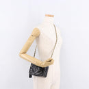 CHANEL COCO Mark Chain Shoulder Bag Patent leather Gold Black CC Auth 189232V-22