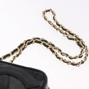 CHANEL COCO Mark Chain Shoulder Bag Patent leather Gold Black CC Auth 189232V-8