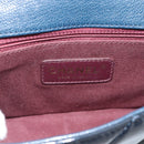 CHANEL Matelasse 21 Chain Bag Patent leather Navy Black CC Auth 189233SAM-16