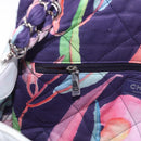 CHANEL Big Matelasse 30 Chain Bag Canvas Light Blue Silver CC Auth 189235SAV-25