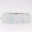 CHANEL Big Matelasse 30 Chain Bag Canvas Light Blue Silver CC Auth 189235SAV-5