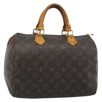 LOUIS VUITTON Monogram Speedy 30 Hand Bag M41526 LV Auth 189238