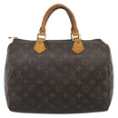 LOUIS VUITTON Monogram Speedy 30 Hand Bag M41526 LV Auth 189238-2