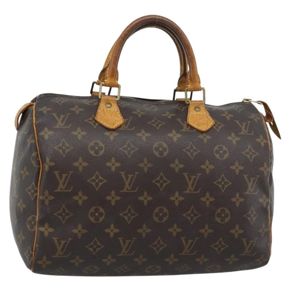LOUIS VUITTON Monogram Speedy 30 Hand Bag M41526 LV Auth 189239