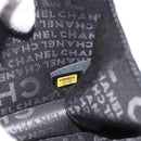CHANEL Choco Bar Chain Shoulder Bag Tweed Black Silver CC Auth 189240SAM-11