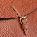 LOUIS VUITTON Epi Jeune FilleMM Shoulder Bag Brown M52153 LV Auth 189241-15