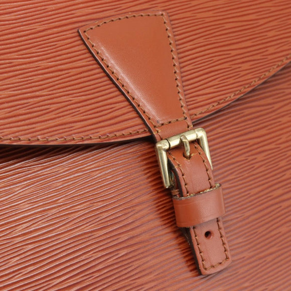 LOUIS VUITTON Epi Jeune FilleMM Shoulder Bag Brown M52153 LV Auth 189241