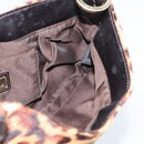 FENDI Shoulder Bag Harako leather Beige Gold Auth 189242-17