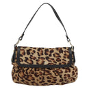 FENDI Shoulder Bag Harako leather Beige Gold Auth 189242-13