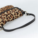 FENDI Shoulder Bag Harako leather Beige Gold Auth 189242-7