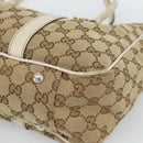 GUCCI GG Canvas Miss GG Tote Bag Beige Silver gold 232957 Auth 189245-14