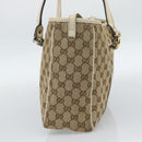 GUCCI GG Canvas Miss GG Tote Bag Beige Silver gold 232957 Auth 189245-4