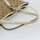 GUCCI GG Canvas Miss GG Tote Bag Beige Silver gold 232957 Auth 189245-7