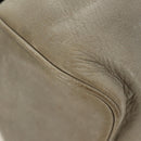 Miu Miu Hand Bag Leather 2way Gray Gold Auth 189246V-14