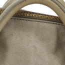 Miu Miu Hand Bag Leather 2way Gray Gold Auth 189246V-4