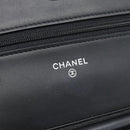 CHANEL COCO Mark Chain Wallet Shoulder Bag Patent White Black CC Auth 189255A-18