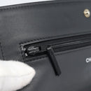 CHANEL COCO Mark Chain Wallet Shoulder Bag Patent White Black CC Auth 189255A-25