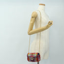 GUCCI GG Marmont Chain Shoulder Bag Tweed Multicolor Gold 476433 Auth 189256SAM-23