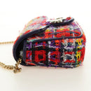 GUCCI GG Marmont Chain Shoulder Bag Tweed Multicolor Gold 476433 Auth 189256SAM-3