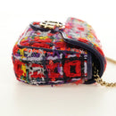 GUCCI GG Marmont Chain Shoulder Bag Tweed Multicolor Gold 476433 Auth 189256SAM-4