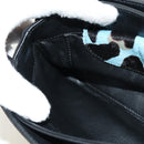 PRADA Chain Shoulder Bag Unborn Calf Skin Light Blue Silver Auth 189257V-27