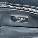 PRADA Chain Shoulder Bag Unborn Calf Skin Light Blue Silver Auth 189257V-31