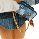 LOUIS VUITTON Monogram Denim Patchwork Vivienne Doll Blue GI0463 Auth 189263SM-17