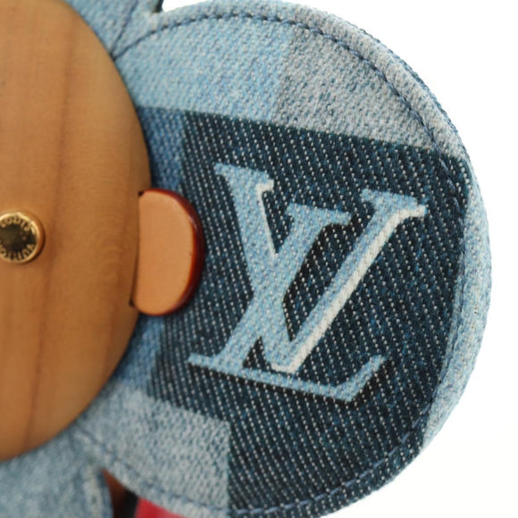 LOUIS VUITTON Monogram Denim Patchwork Vivienne Doll Blue GI0463 Auth 189263SM