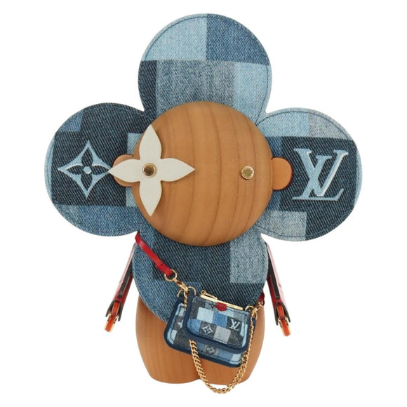 LOUIS VUITTON Monogram Denim Patchwork Vivienne Doll Blue GI0463 Auth 189263SM
