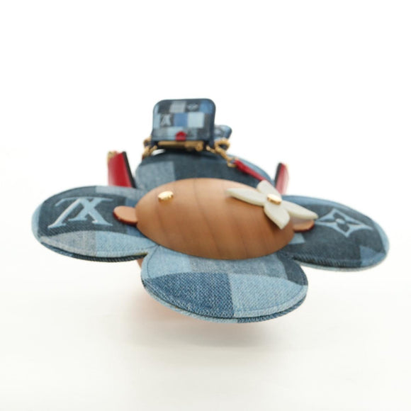 LOUIS VUITTON Monogram Denim Patchwork Vivienne Doll Blue GI0463 Auth 189263SM