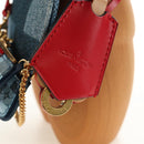 LOUIS VUITTON Monogram Denim Patchwork Vivienne Doll Blue GI0463 Auth 189263SM-14